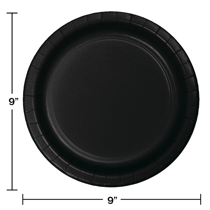 Black Paper Plates (75/Pkg)
