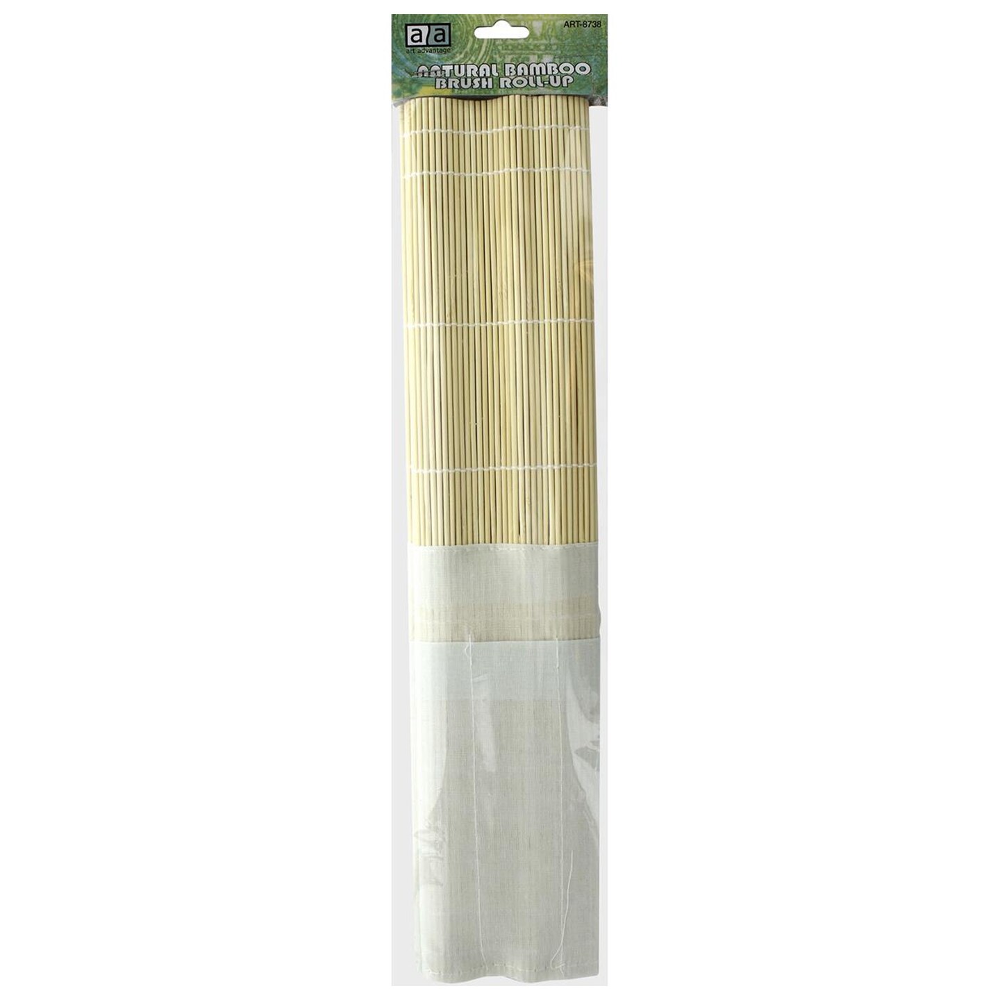 Art Advantage Brush Roll-Up Bamboo Case for Long-Handle Paintbrushes &#x2013; Paint Brush Holder, Paint Brush Organizer, Paintbrush Storage for Artists &#x26; Painters