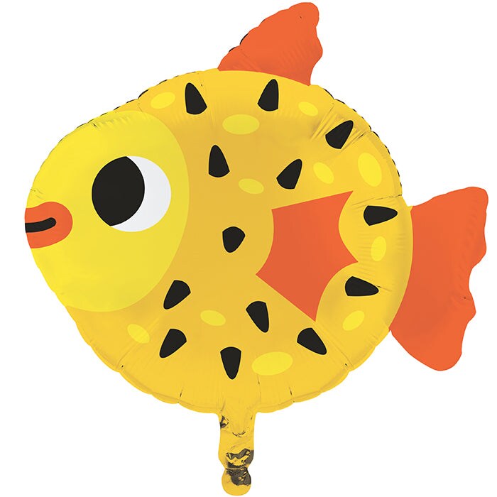 Ocean Celebration Metallic Balloon Pufferfish