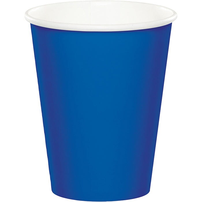 Cobalt Hot/Cold Paper Cups 9 Oz (8/Pkg)