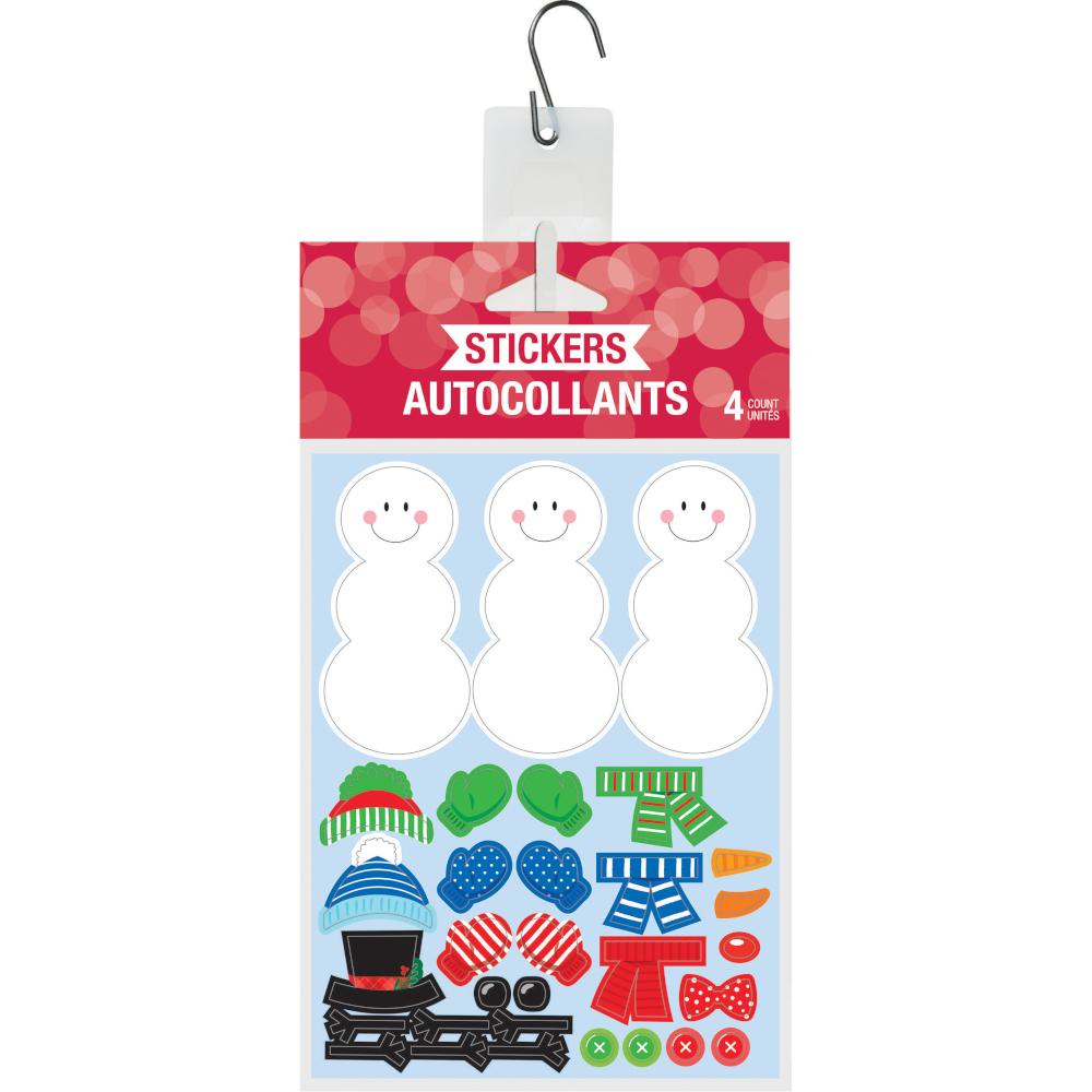Build A Snowman Stickers (4/Pkg)