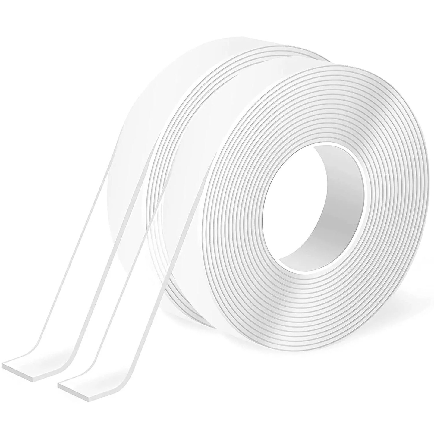 Double Sided Tape Heavy Duty 1.18 x 118 x 2 Rolls,Reusable Transparent Tape