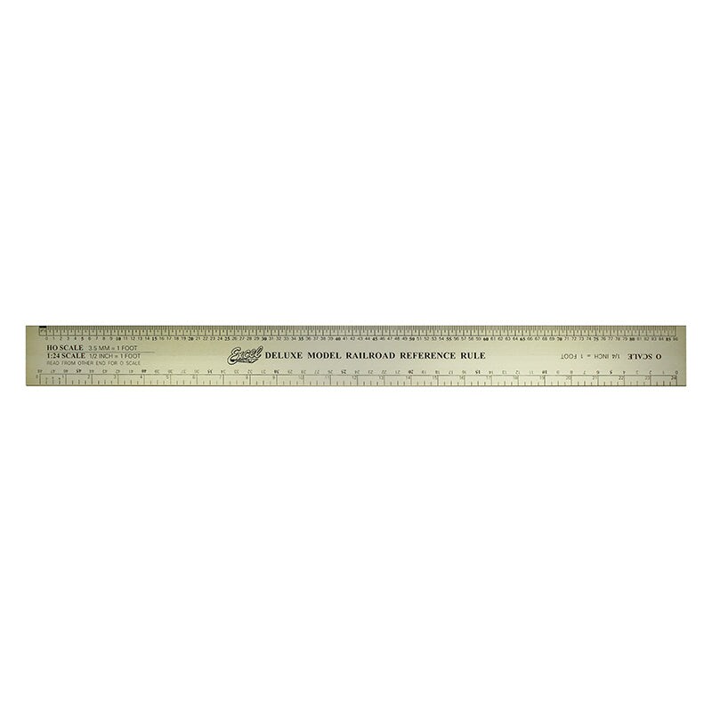 Excel Blades Deluxe Model Railroad Ruler, Gold Anodized Aluminum, 12-Inch EXL55778
