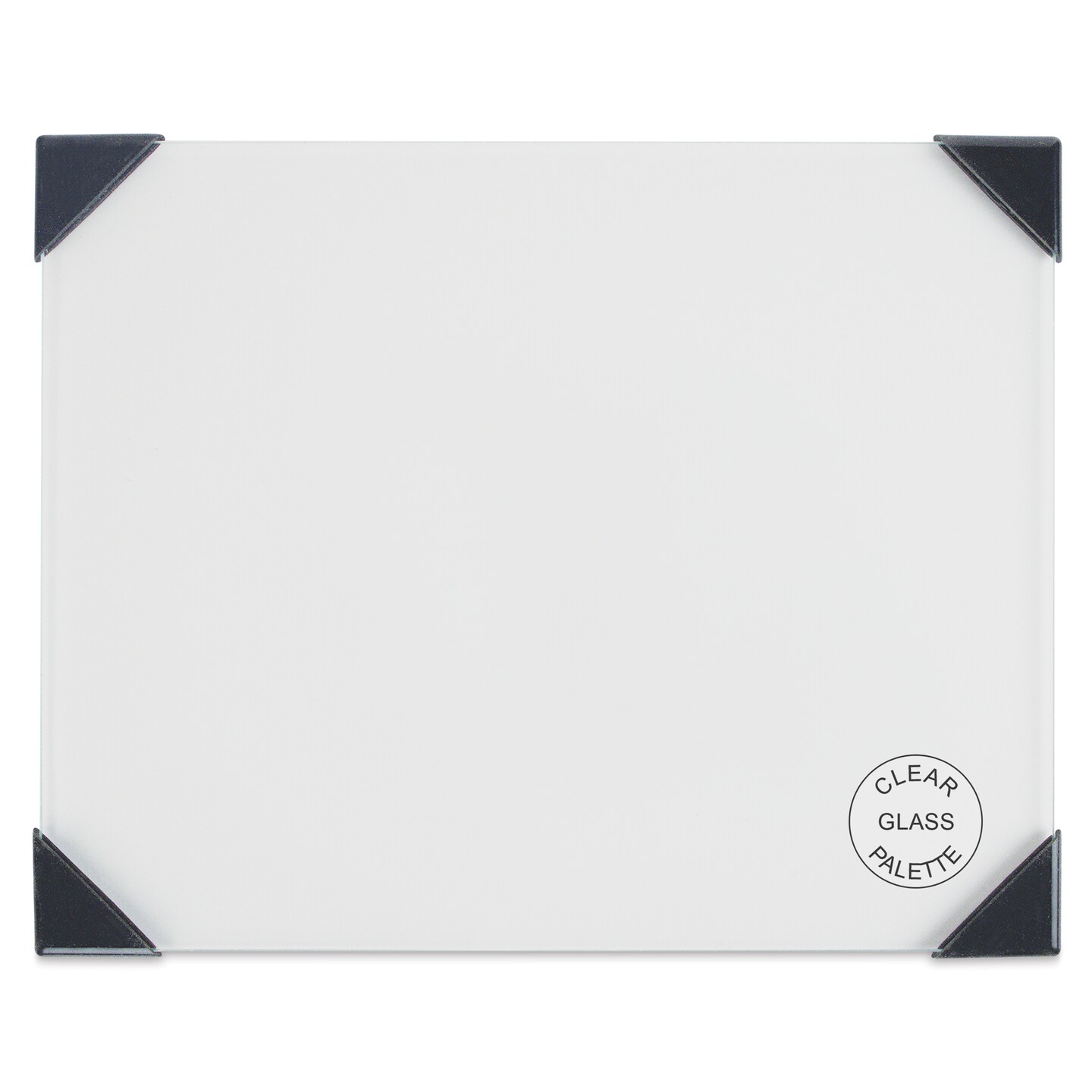 New Wave Posh Glass Tabletop Palette, Clear - 6.75&#x22; x 8.4&#x22;