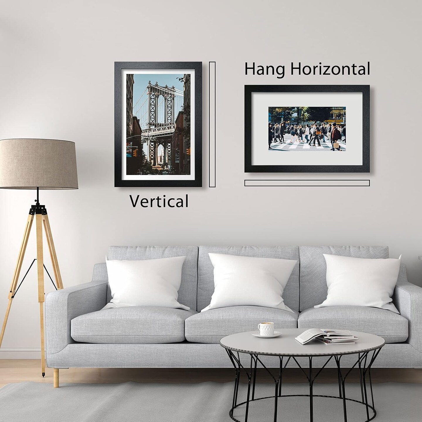 12x18 Inch Solid Wood Poster Frames with Wall Mounting Hanging Picture Frame Set