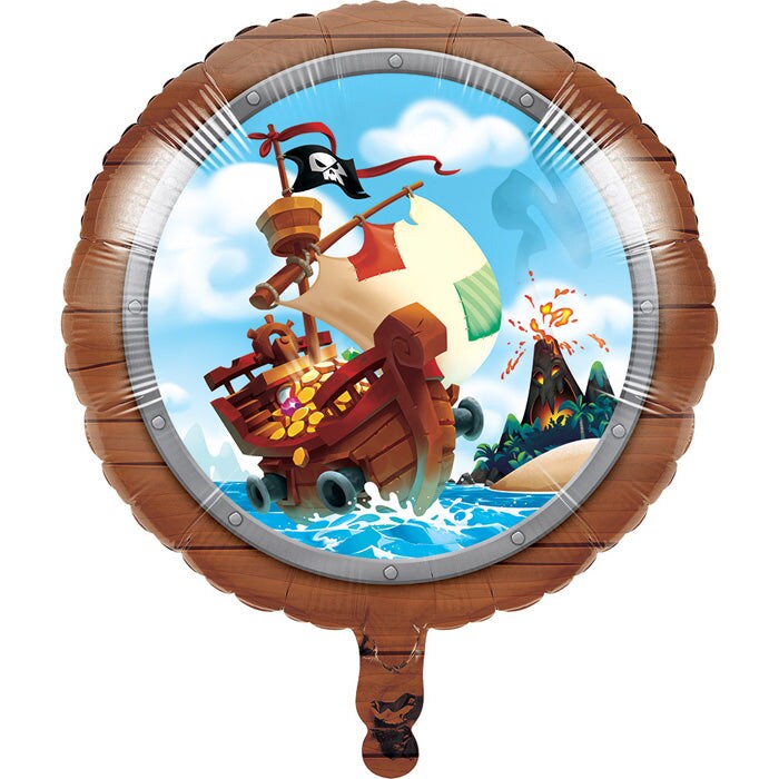 Pirate Treasure Metallic Balloon 18&#x22;