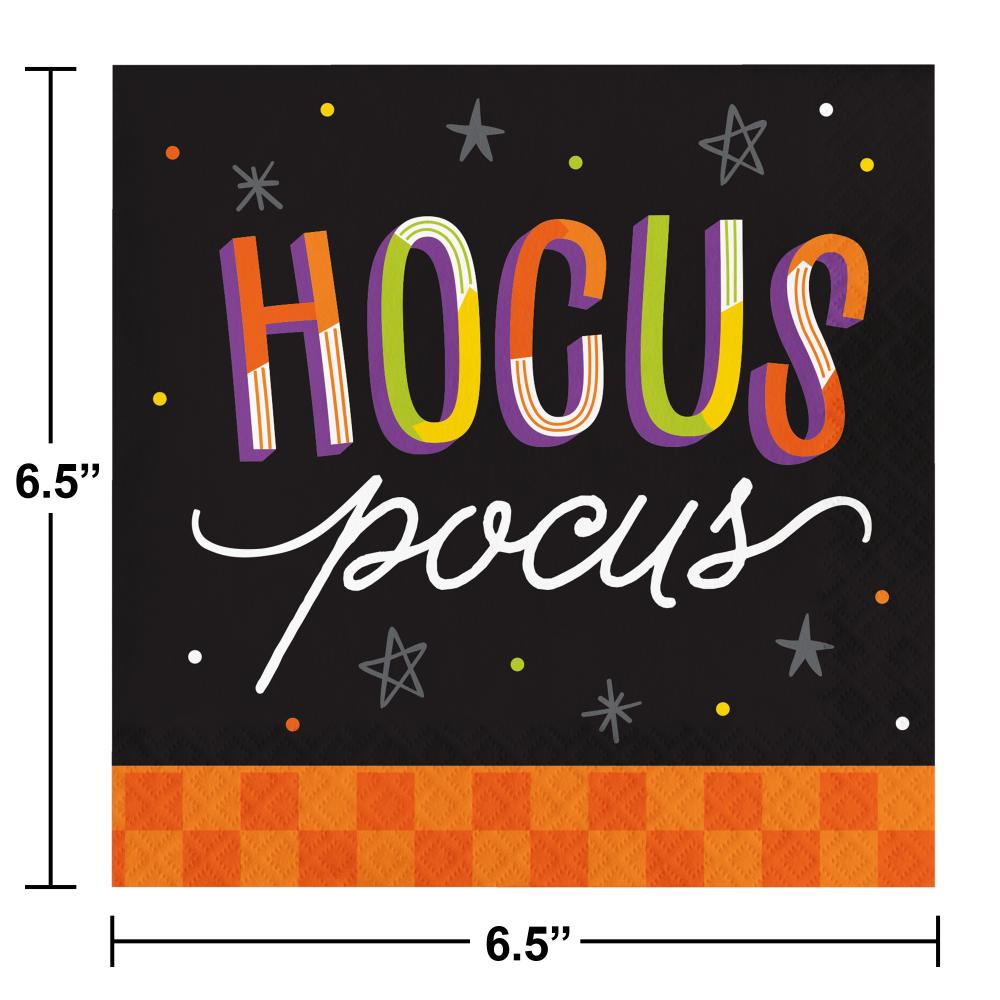 Bulk Pack of 32 Retro Halloween Luncheon Napkins