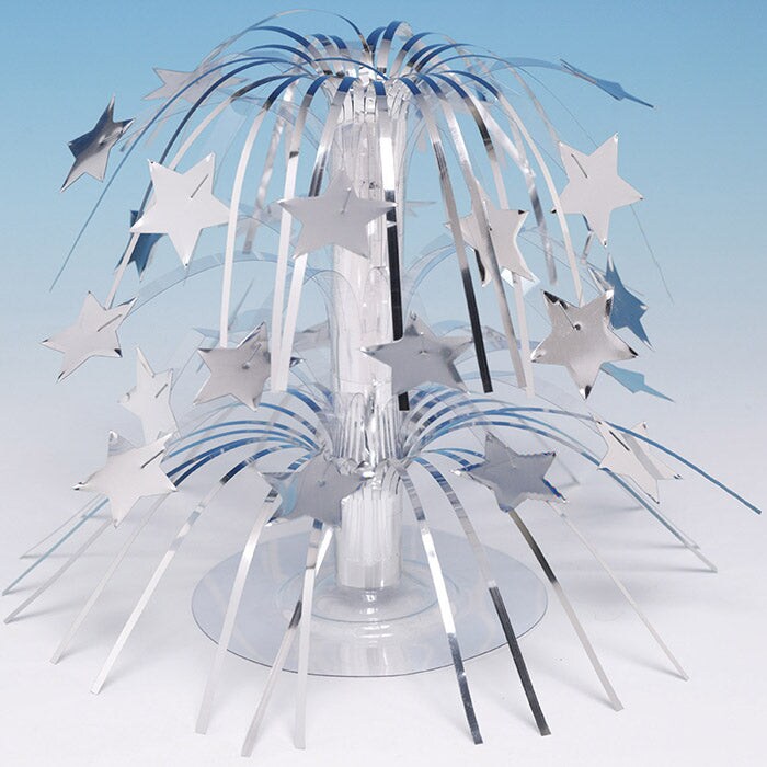 Silver Foil Cascading Centerpiece