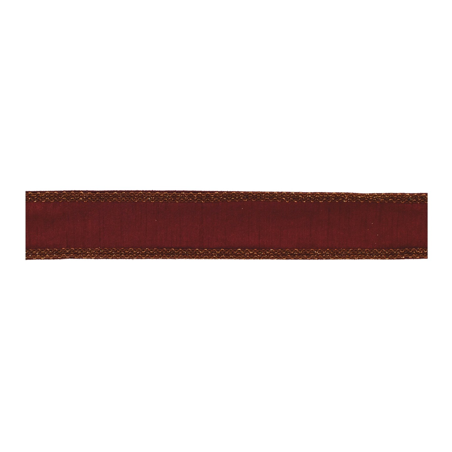 Melrose Solid Wired Craft Ribbon - 2.5&#x22; x 5 Yards - Burgandy Red