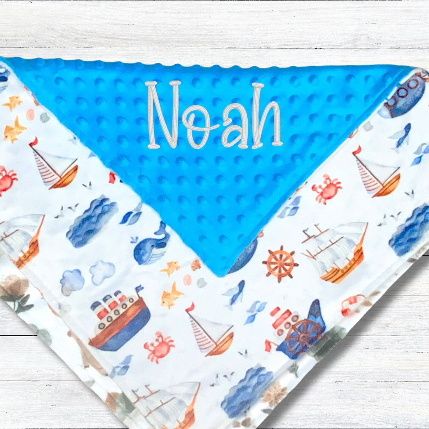 Personalized Appliqued Whale Baby Boy Minky Blanket, Nautical outlet Blanket, Teal and Navy Blanket, Personalized Baby Gift, Baby Shower Gift