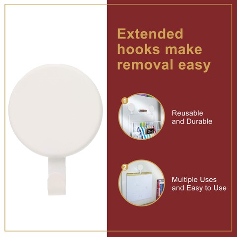 Haute Decor Attract® Magnetic Hanger, 1 Pack - Strong Magnet Hook for Metal Doors and Surfaces