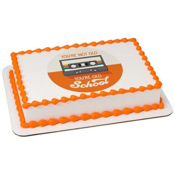 Old School Birthday Edible Icing Sheets- Assorted Image Cake Toppers-Frosting Sheets- Cookies- Cupcake Toppers