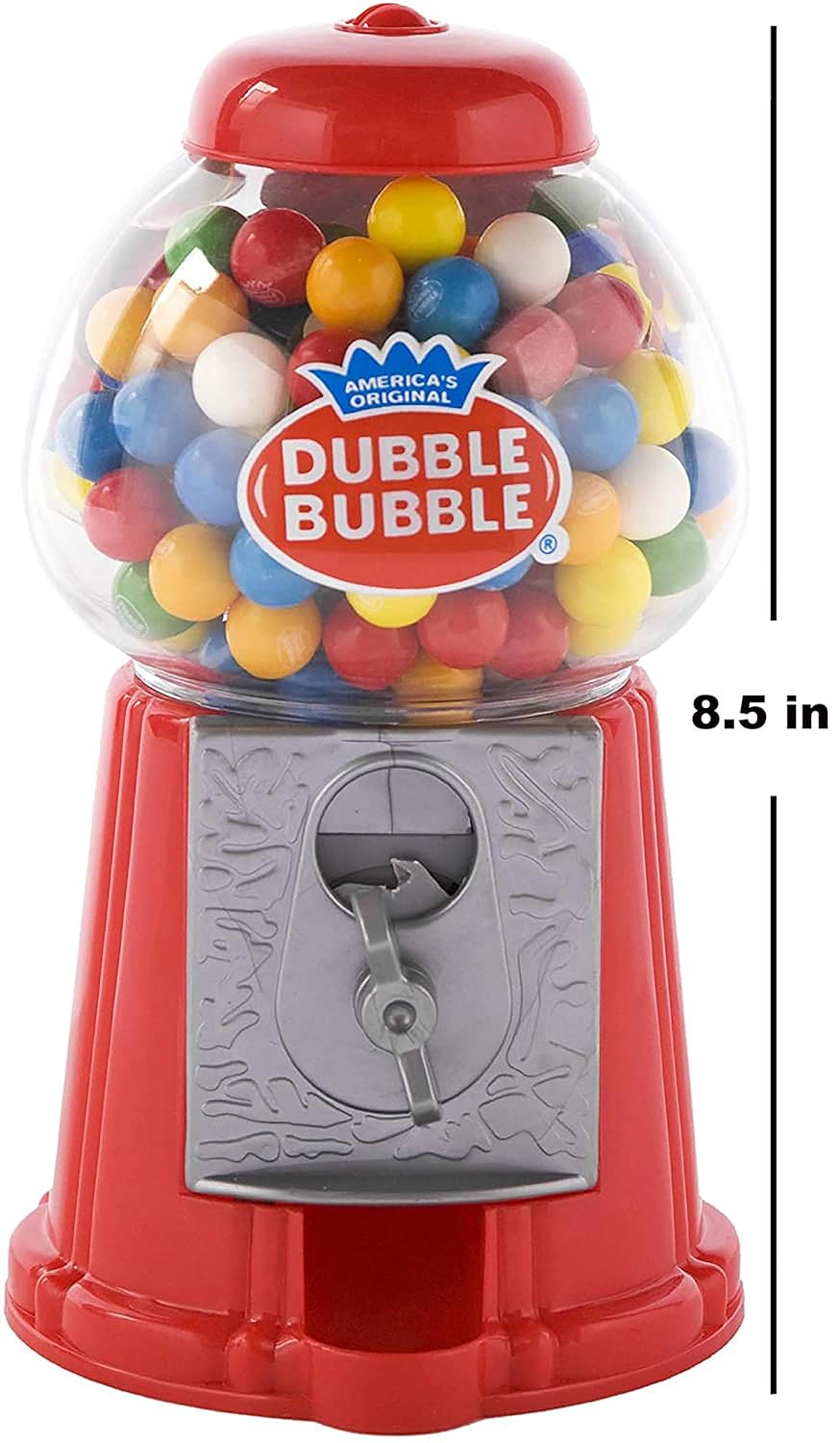 4E's Novelty Classic Red Gumball Machine - Kid's Toy Bank & Candy Dispenser, Gumball Machine Toy