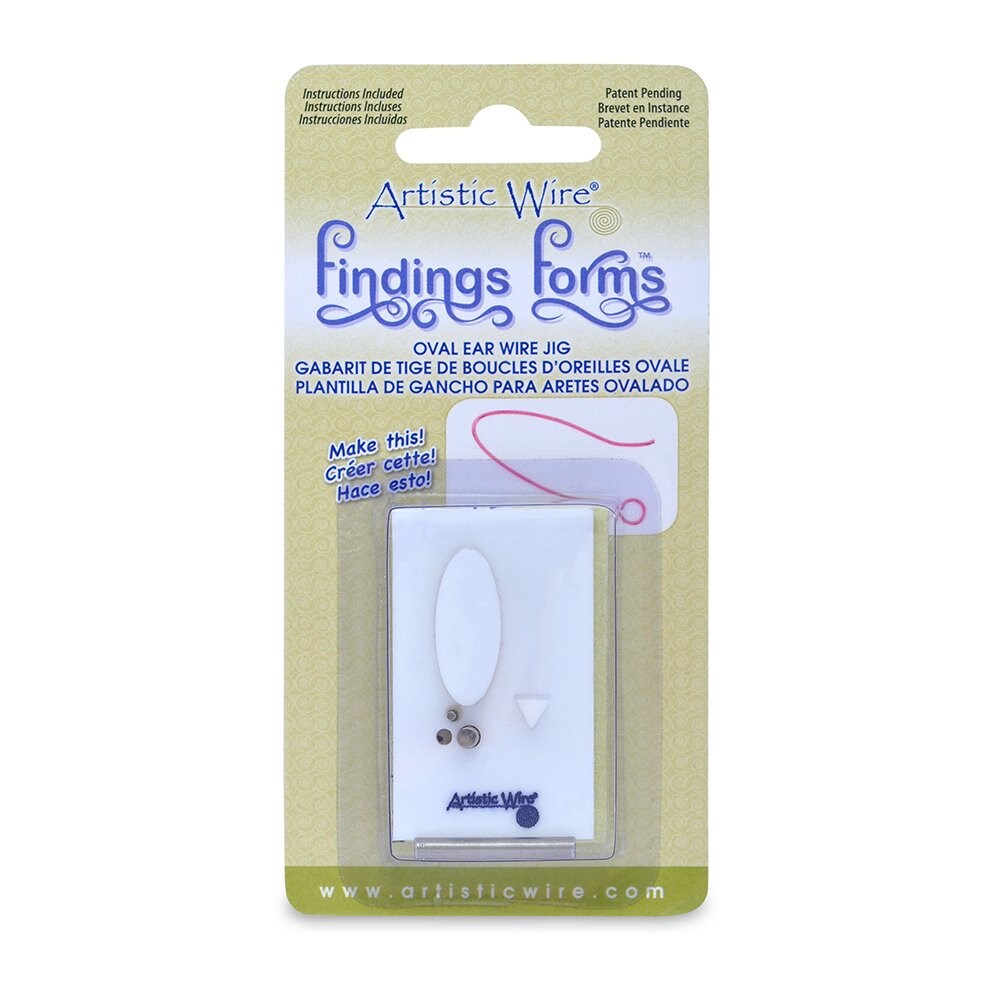 Artistic Wire Findings Forms, Oval Ear Wire Jig, 1 pc