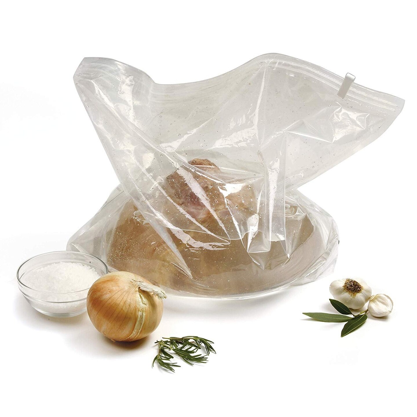 Norpro 24&#x22; x 24&#x22; Heavy Duty Double Zipper Turkey / Meat Brining Bag - Holds Up to 25 lbs