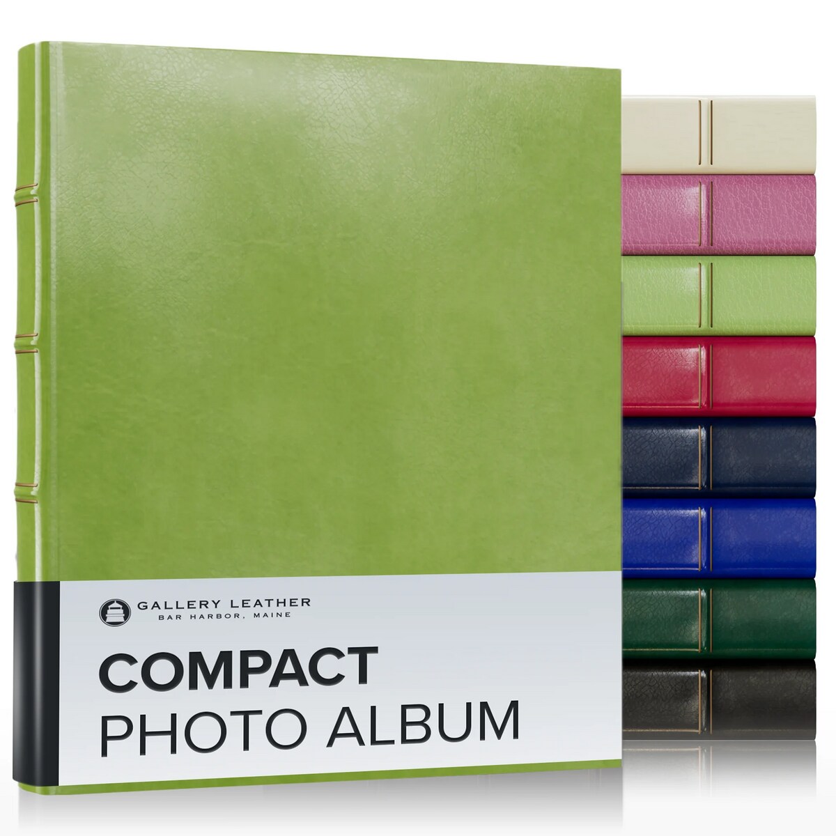 Gallery Leather Compact Photo Album 4x6-3 Ring Binder Photo Album