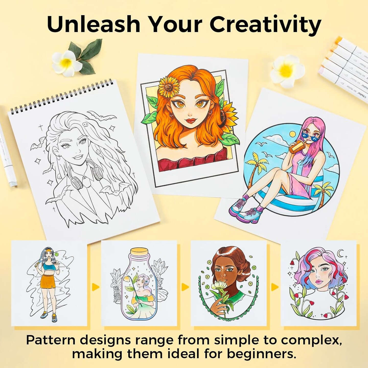 Coloring Book for Alcohol Markers