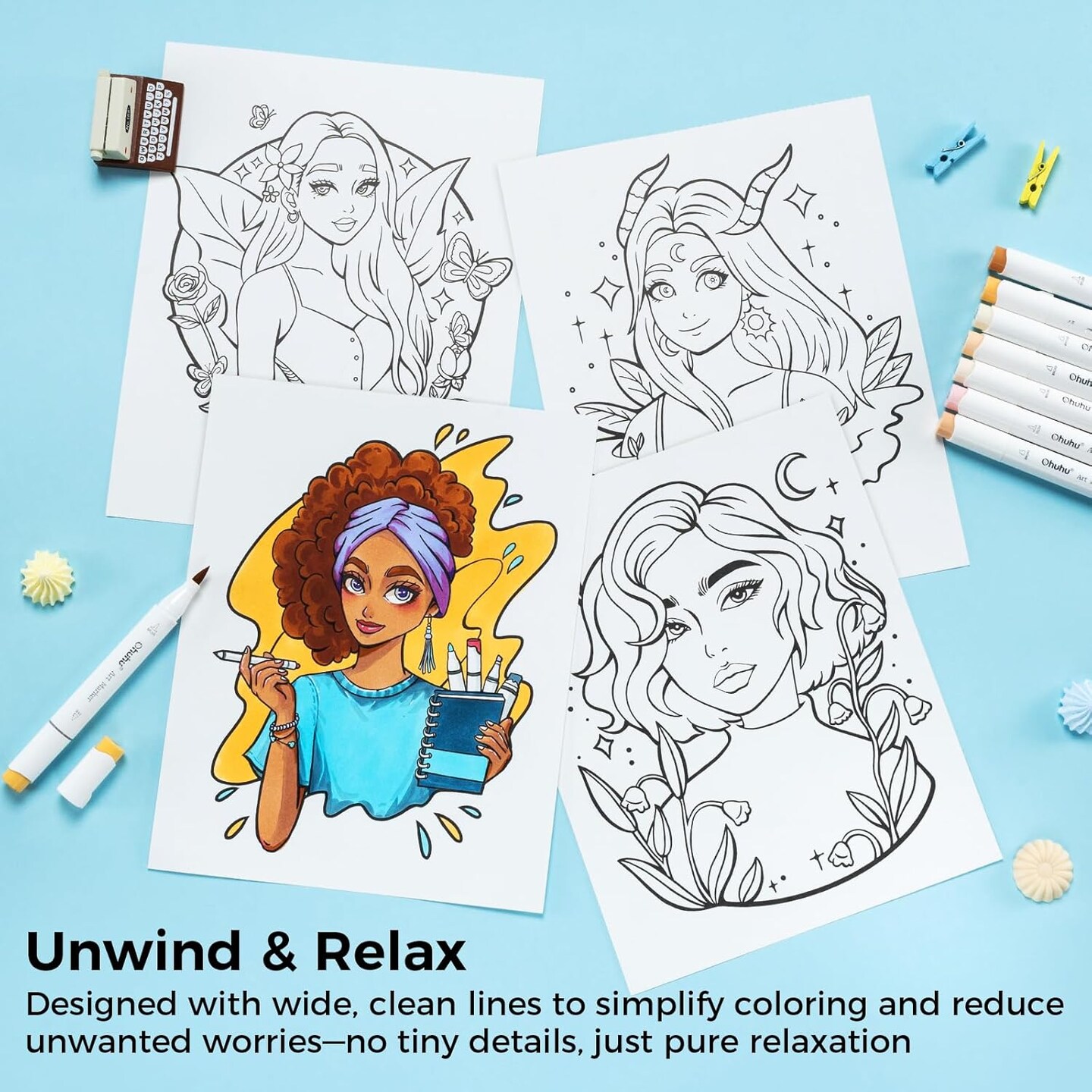 Coloring Book for Alcohol Markers