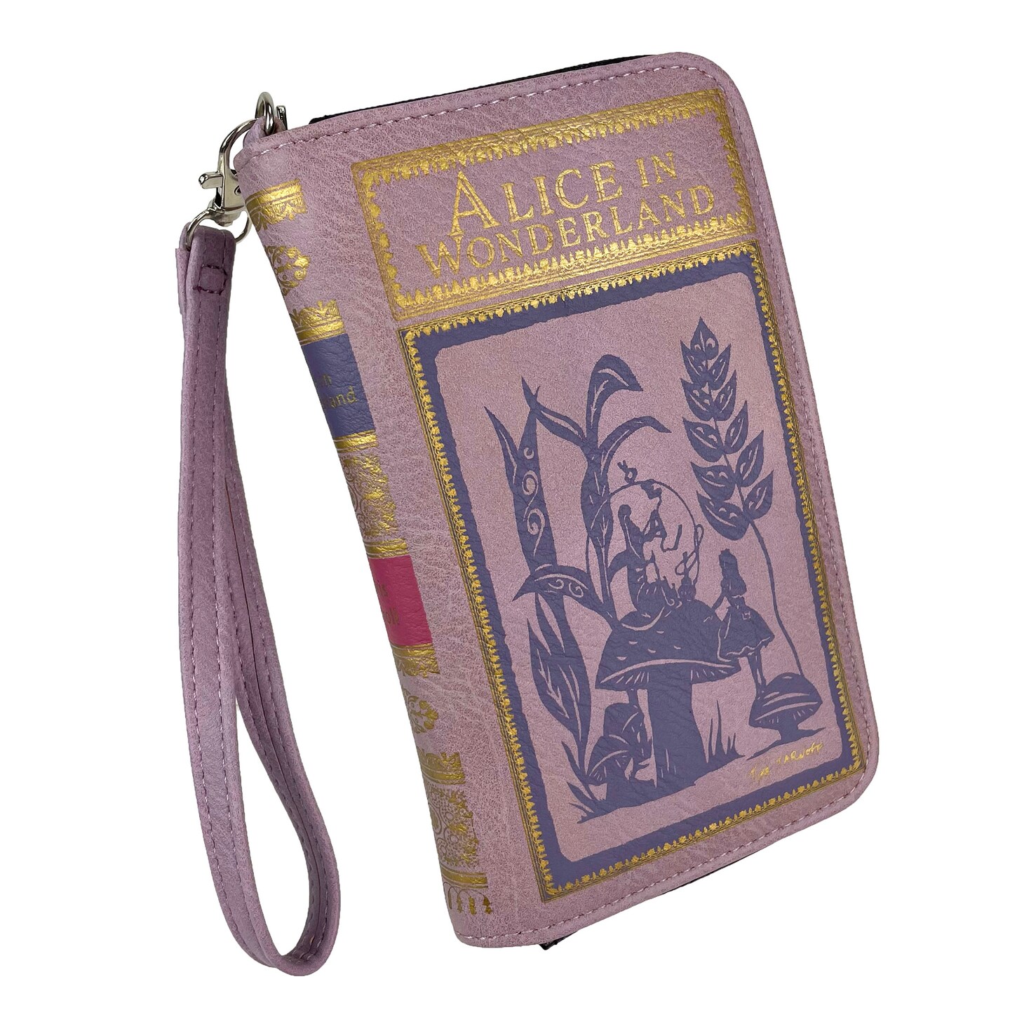 Lavender & Purple Alice ID Wallet - Snap Close Fashion Wristlet