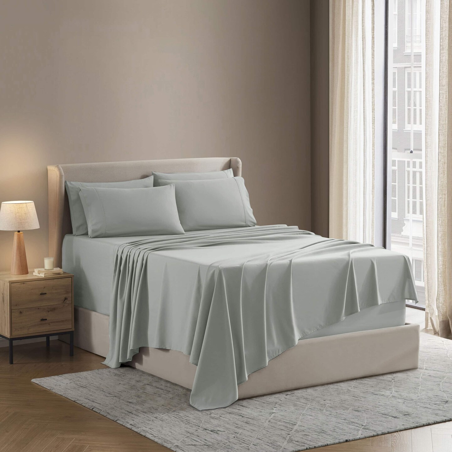 Nestl 6 PC Extra Deep Pocket Sheet Set