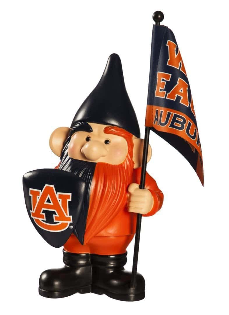 Auburn Tigers Gnome with Flag War Eagle