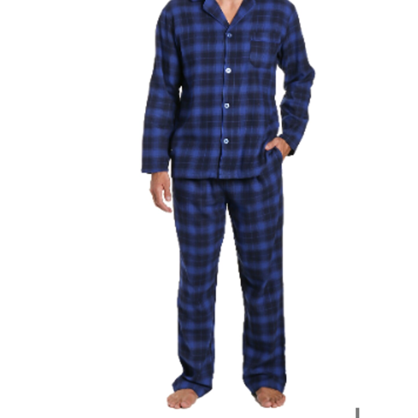 Men&#x27;s Fleece PJ Set Blue 1 Set