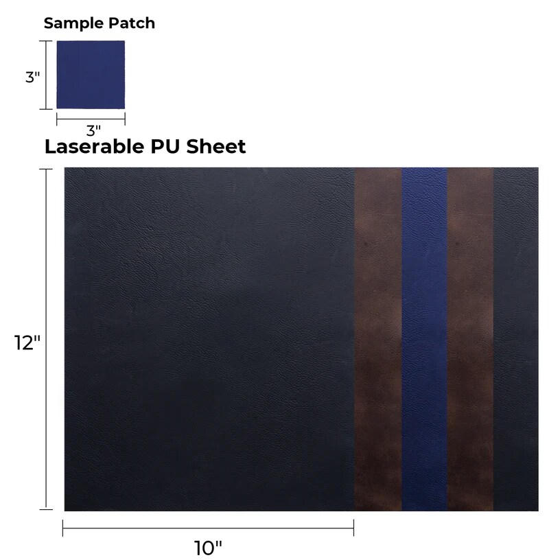 Laserable Pu Sheet-305*254mm-Mix color-5pcs