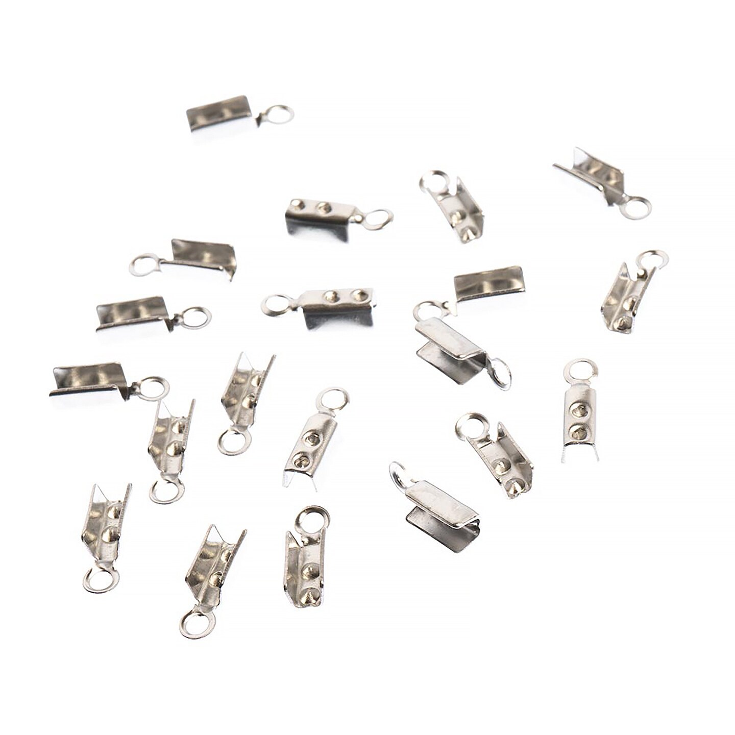 John Bead Stainless Steel Silver Cord End Crimps