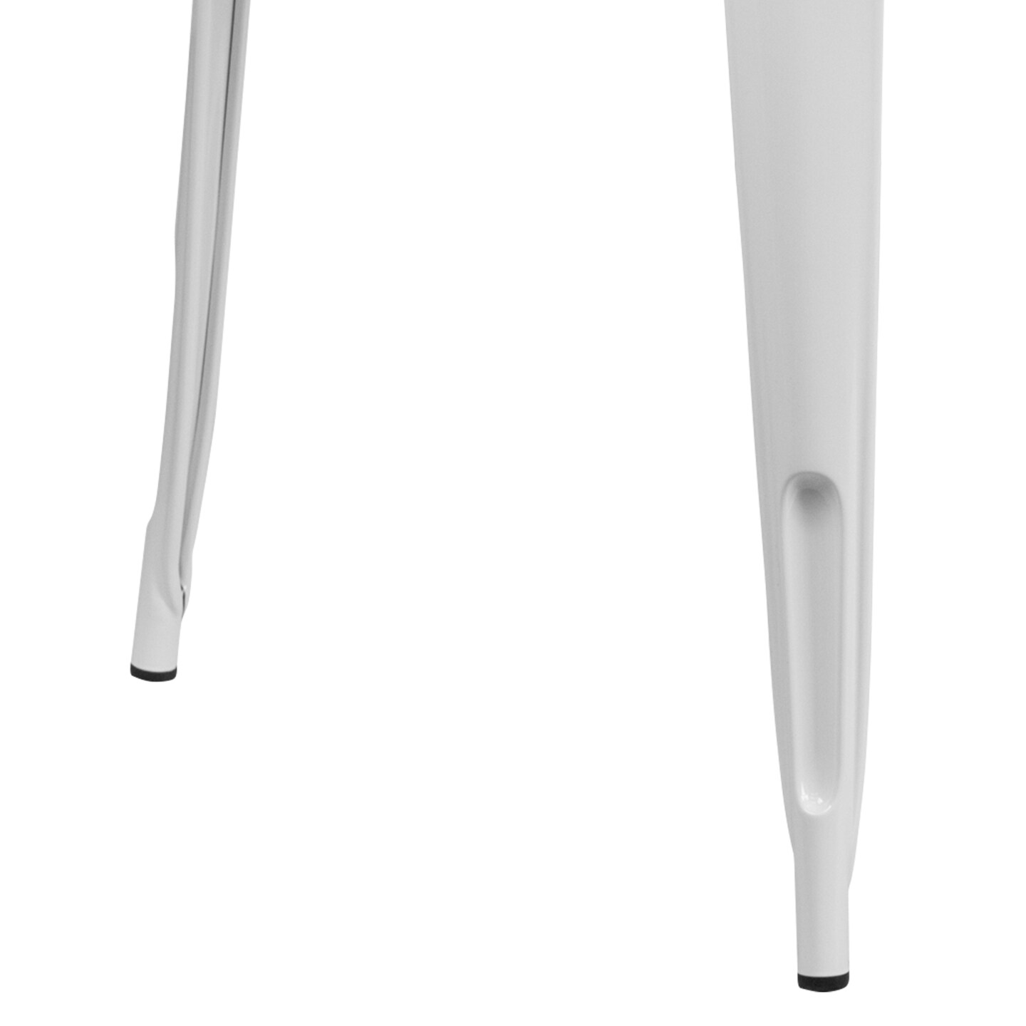 Emma and Oliver Commercial 31.5" x 63" Rectangular Colorful Metal Indoor-Outdoor Dining Table