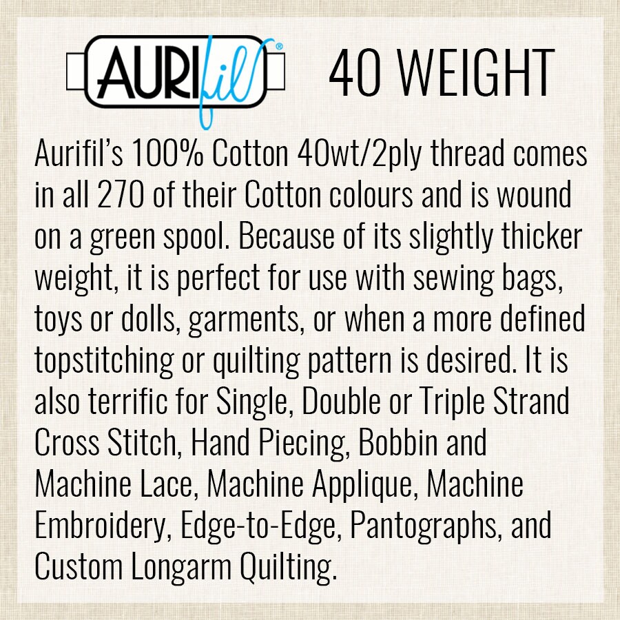 Loden Green (2840) | 40wt Small Spool (150M / 164Y) | Aurifil Thread