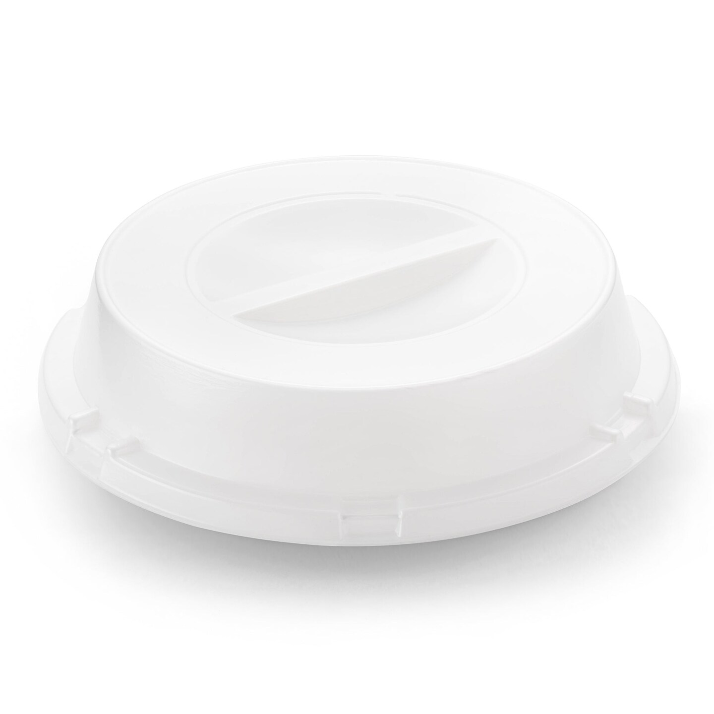 Clear Round Plate Disposable HIPS Dome Short Lids - 9" (500 Lids)