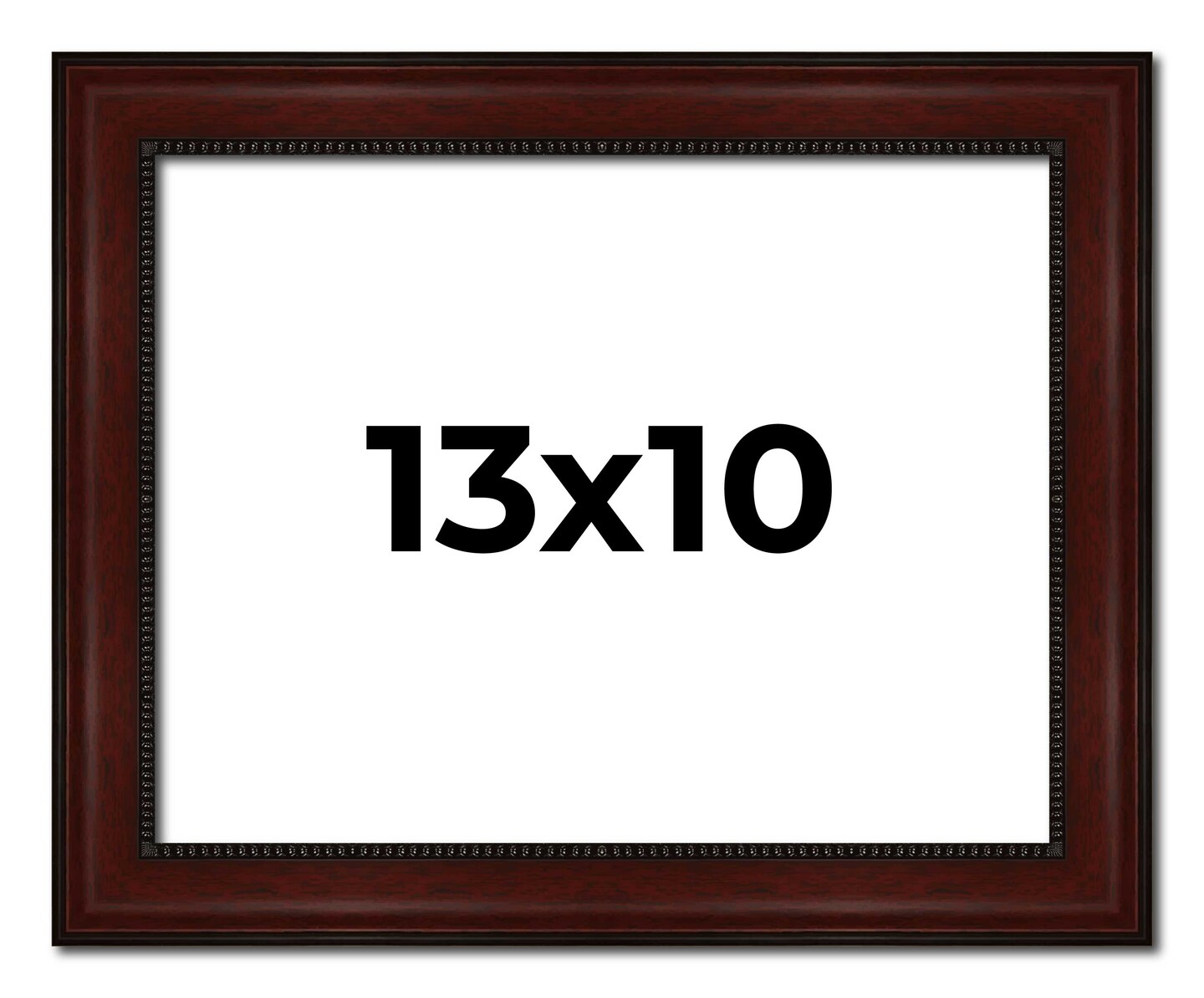 Photo Size Distressed Brown Picture Frame - UV Acrylic, Foam Board Backing, Hanging Hardware