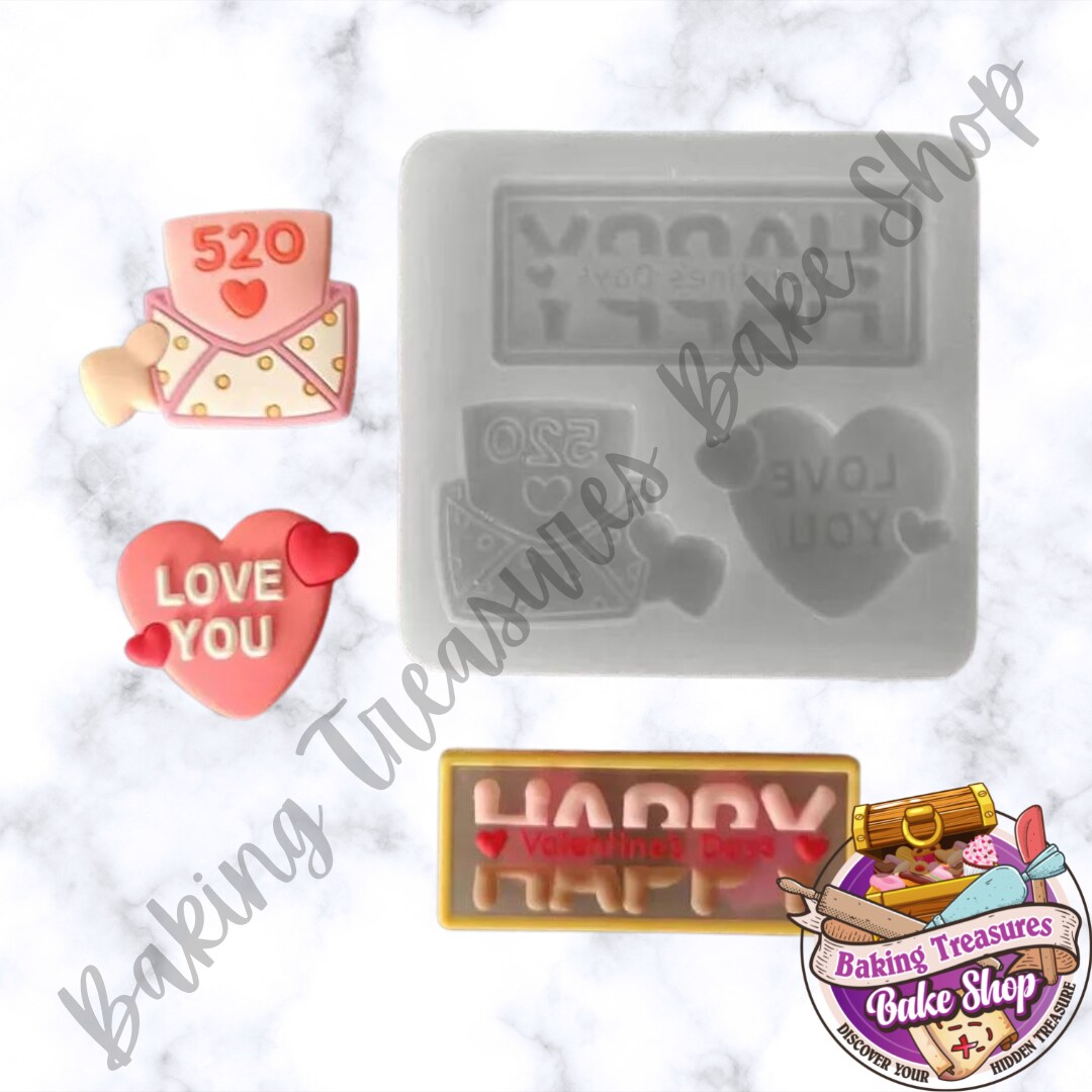 Happy Valentine&#x27;s Day Silicone Mold