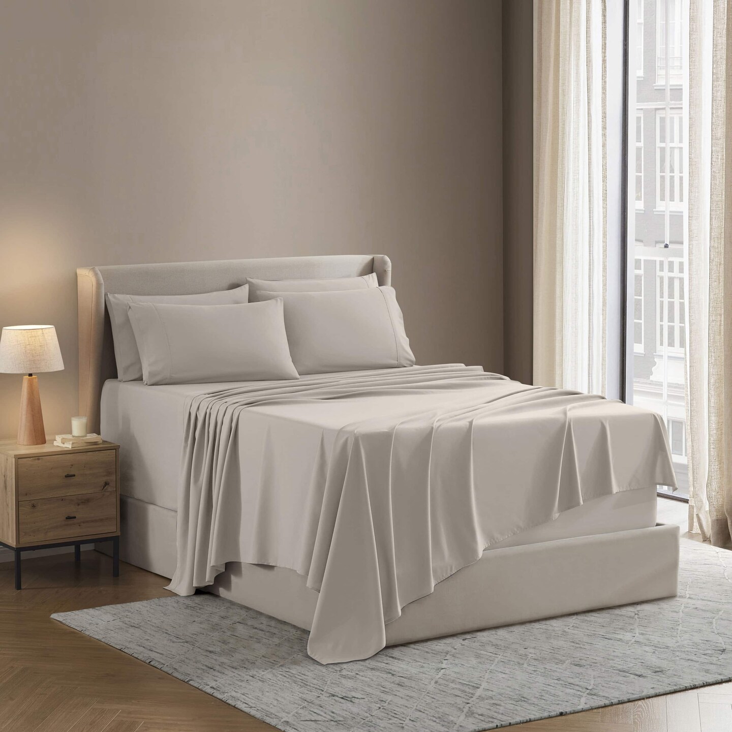 Nestl 6 PC Extra Deep Pocket Sheet Set
