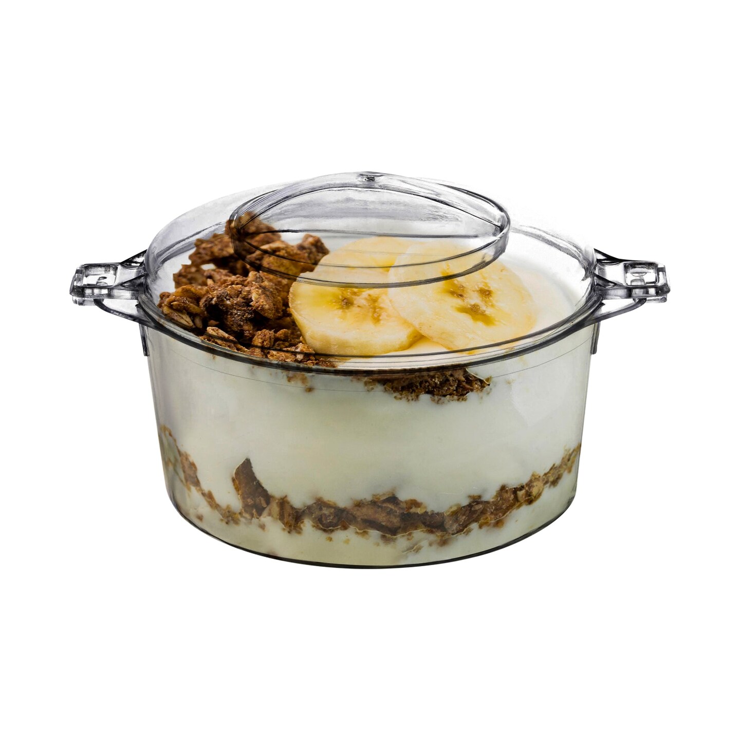 Clear Round Disposable Plastic Mini Dessert Pots - 3.4 oz. (288 Pots)