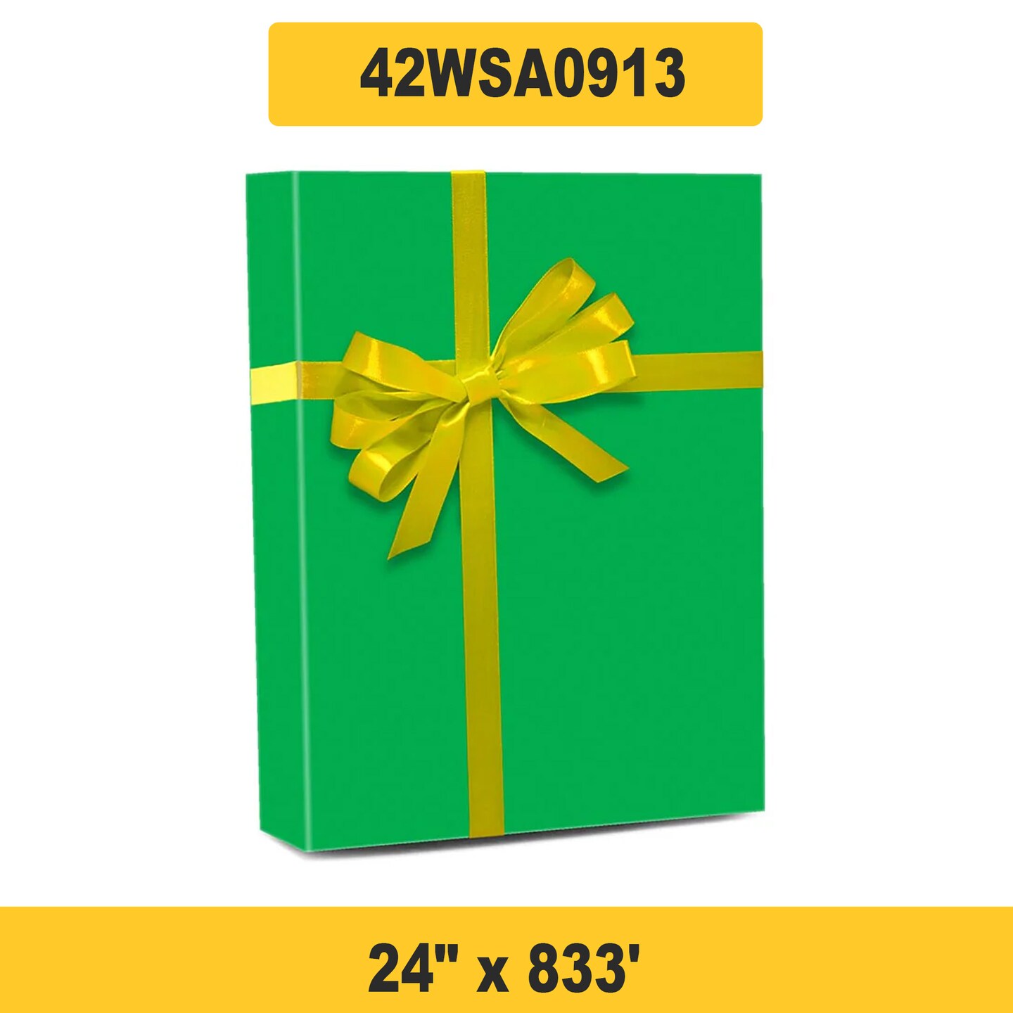 Vibrant Solid Wrapping Paper 24&#x22; x 833&#x27; 60 lbs for Larger Gifts