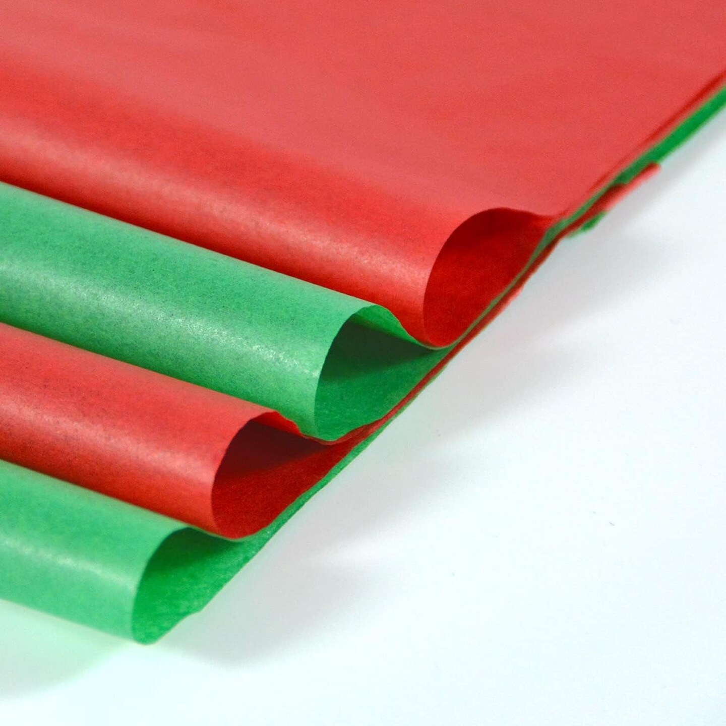 100 Sheets 20&#x22;X14&#x22; Red and Green Tissue Paper Bulk for Gift Bags,Gift Wrapping Arts Craft Party Favor Christmas Decoration
