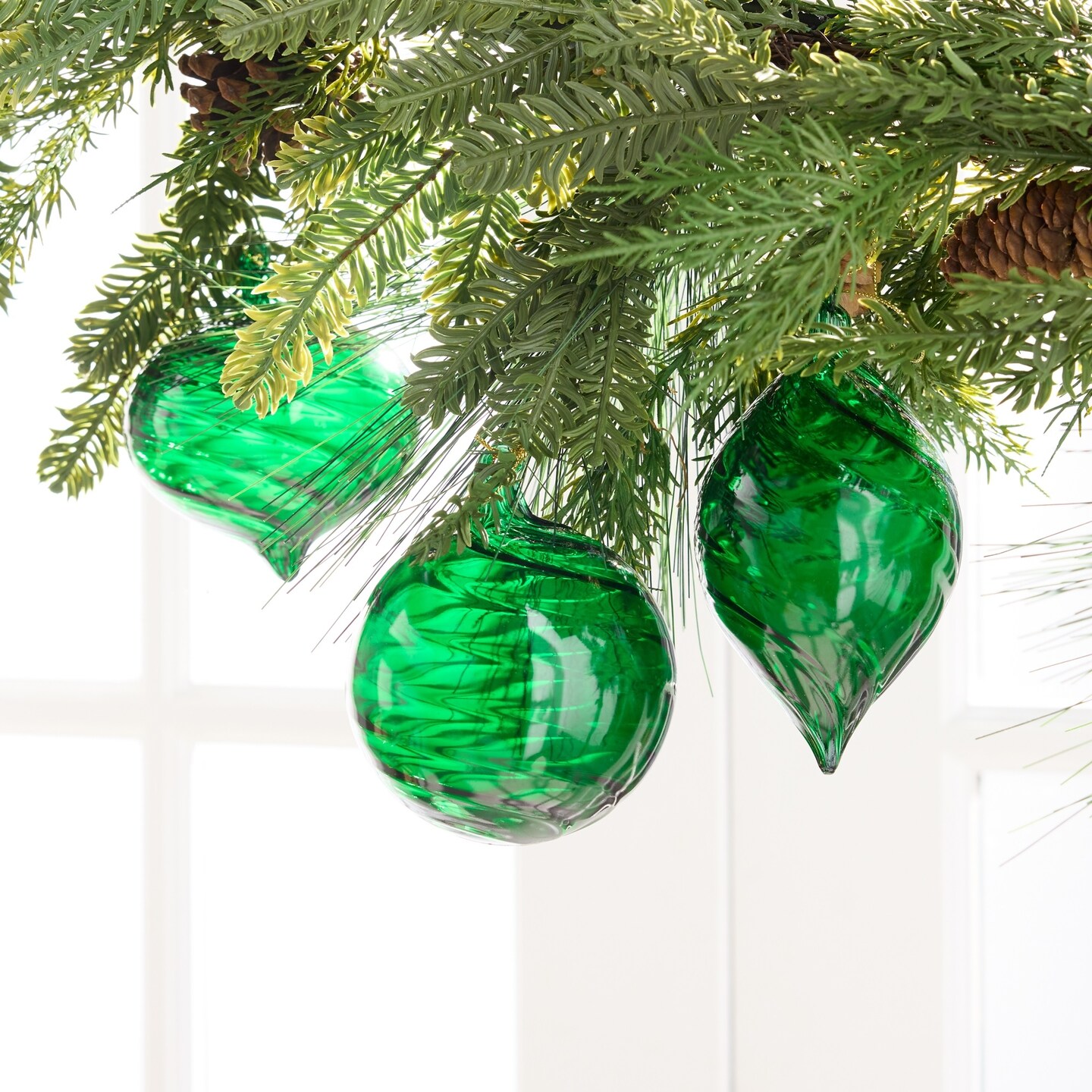 Melrose Swirl Ornaments