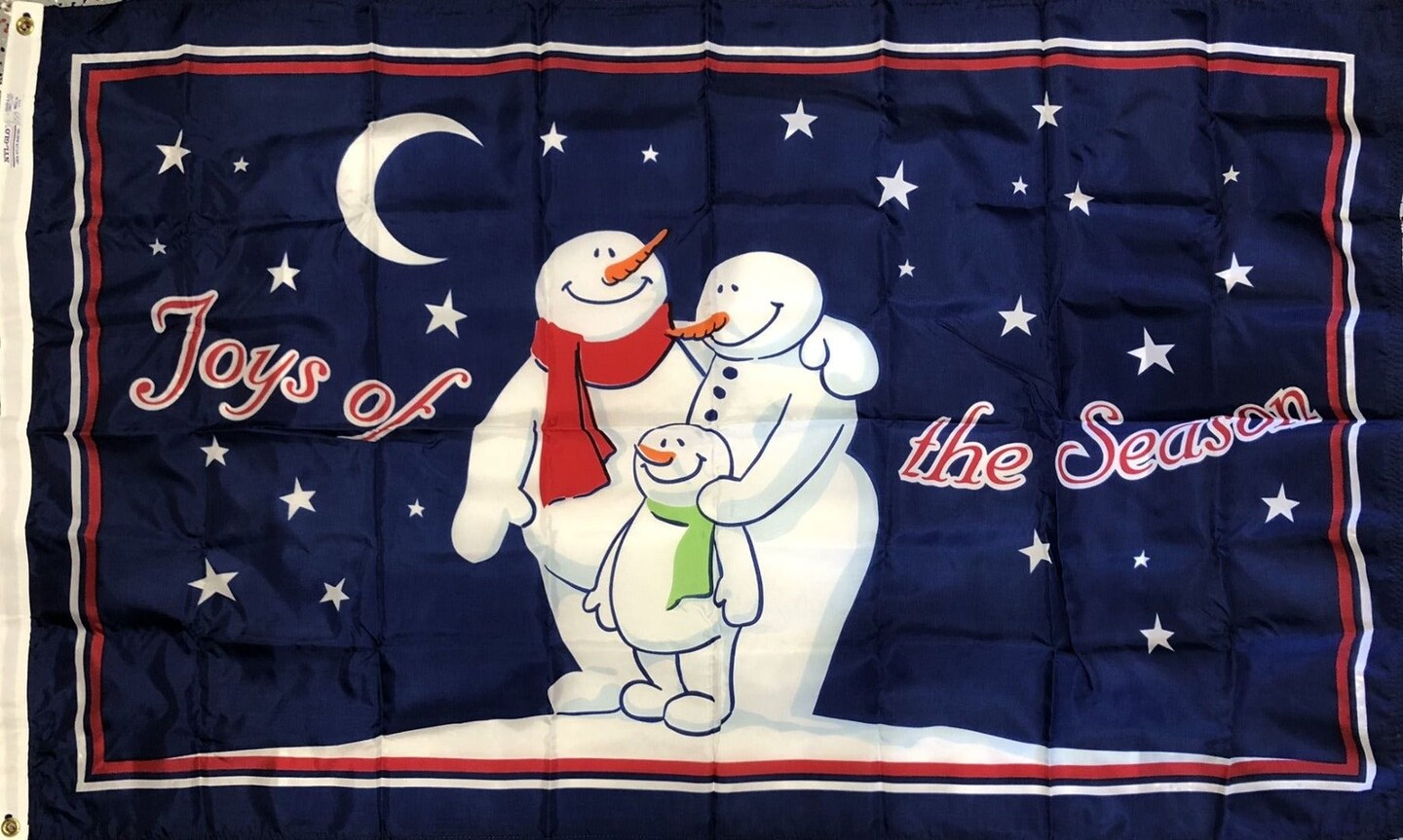 Winter Family Joy Christmas Flag 3x5 Joys of the Season