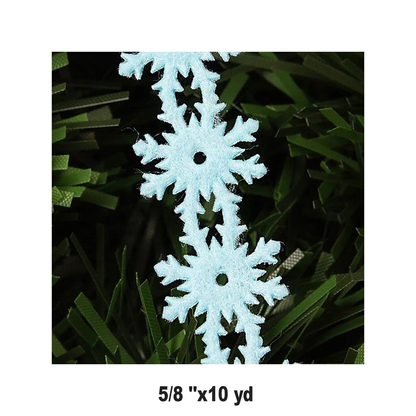 Christmas Die cut snowflake Ribbon - 25 Yards x 5/8 Inches 1 / ROLL