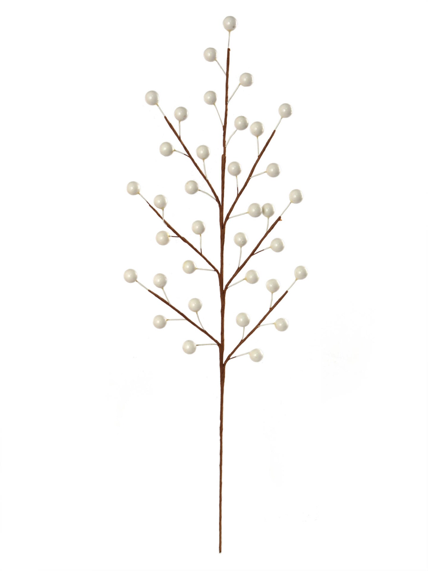 12-Pack: Pearl White Holly Berry Pick with 35 Lifelike Berries