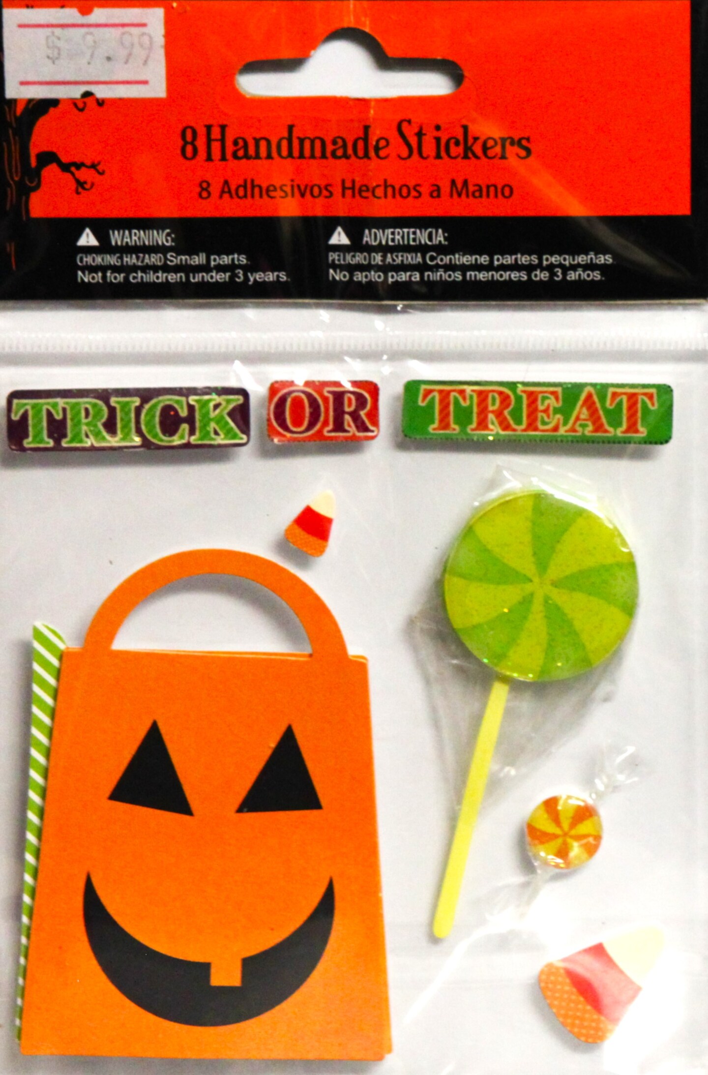 Designer Halloween Crafts Trick Or Treat Dimensional Stickers