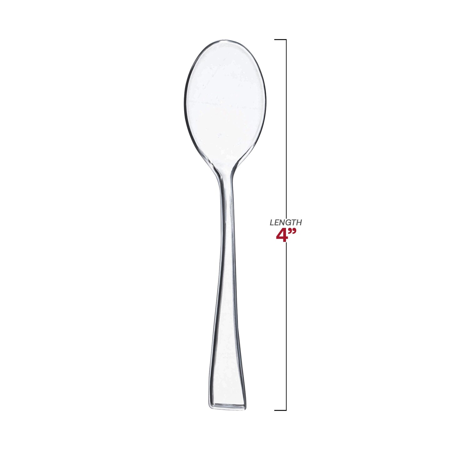 Clear Mini Plastic Disposable Tasting Spoons (960 Spoons)