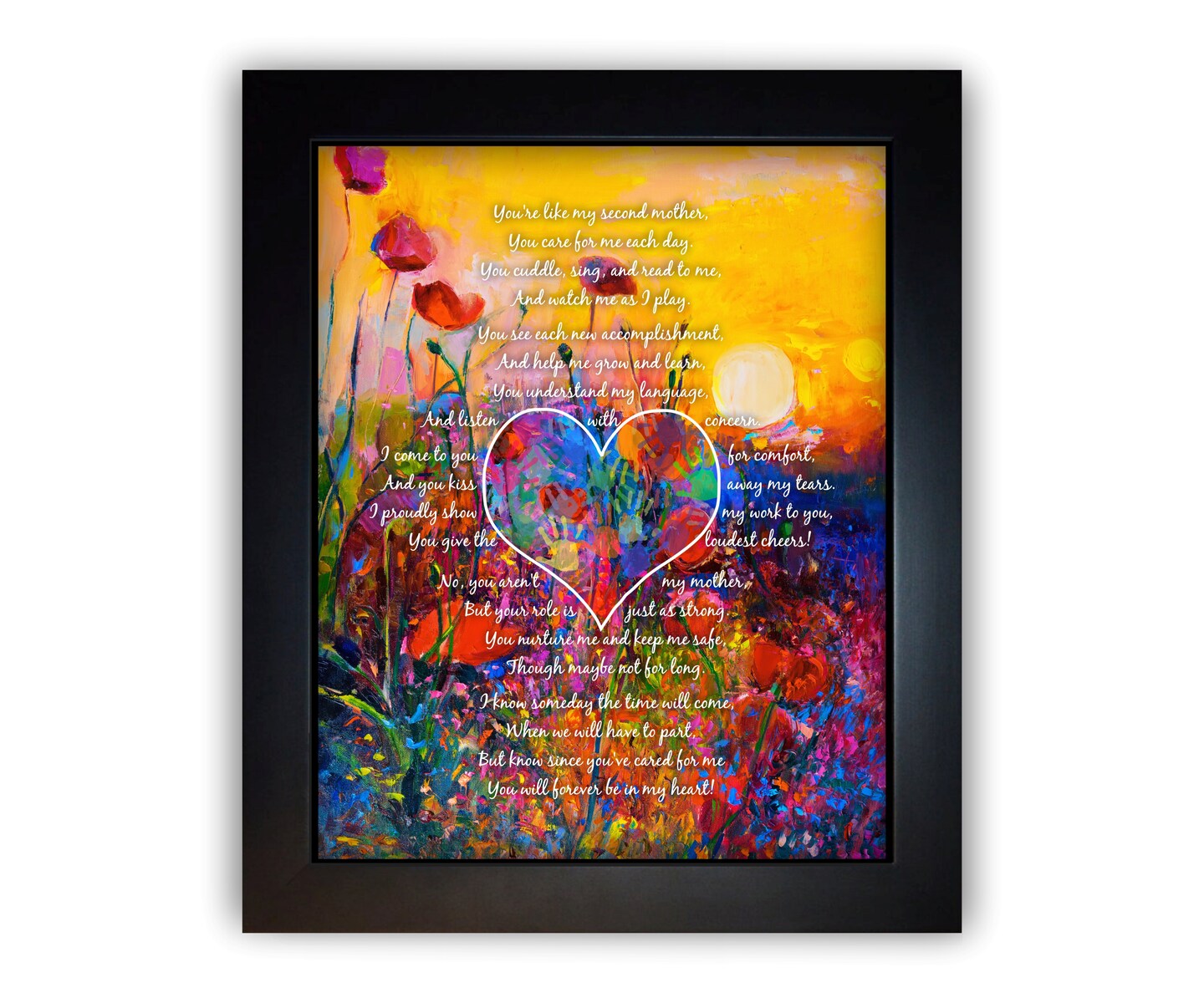 Unique Gift For Childcare Teacher, Daycare Provider Gifts For Preschool Teacher Appreciation Babysitter Day Care Teacher Poem