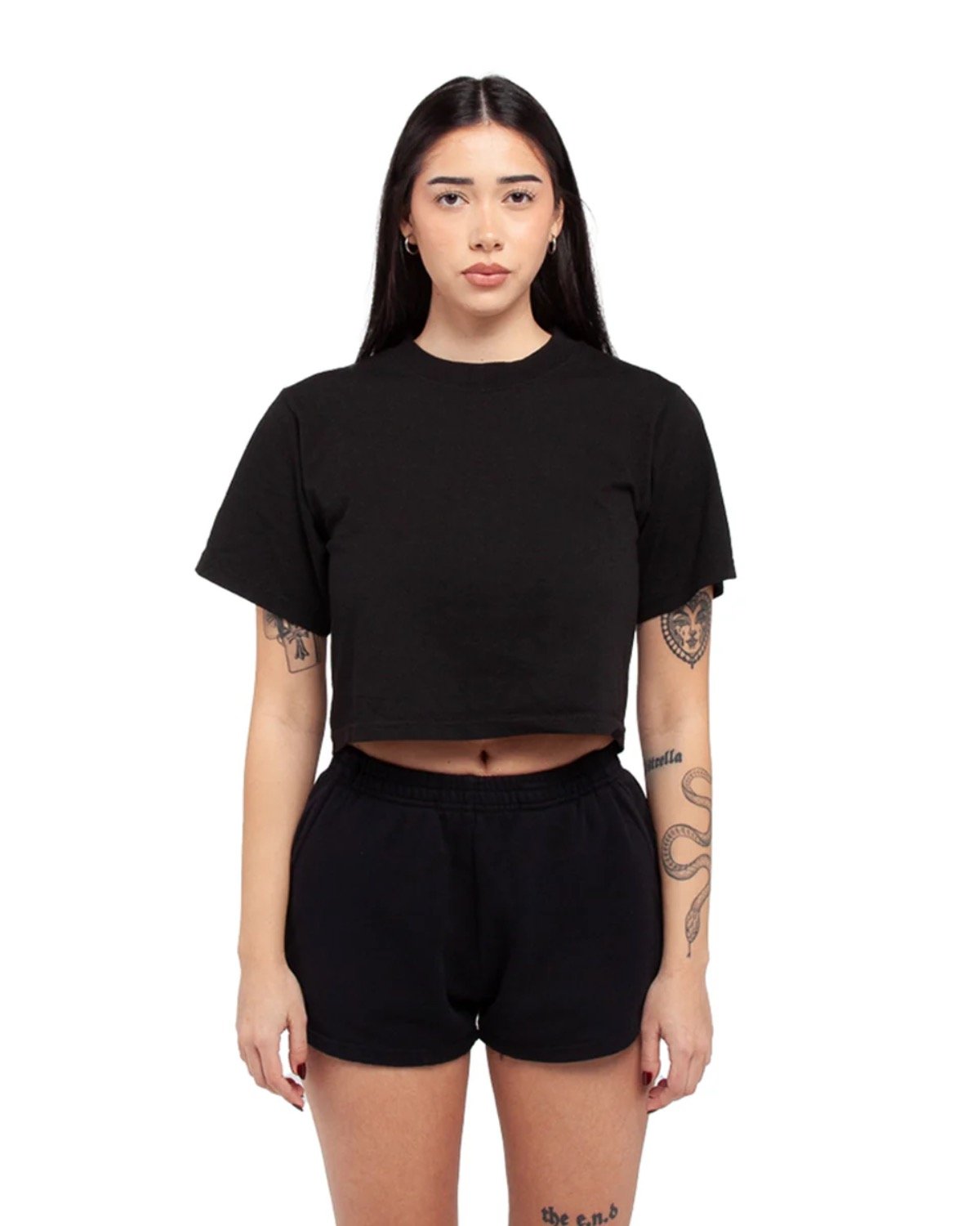 Shaka Wear&#xAE; Ladies Garment Dye Crop T-Shirt