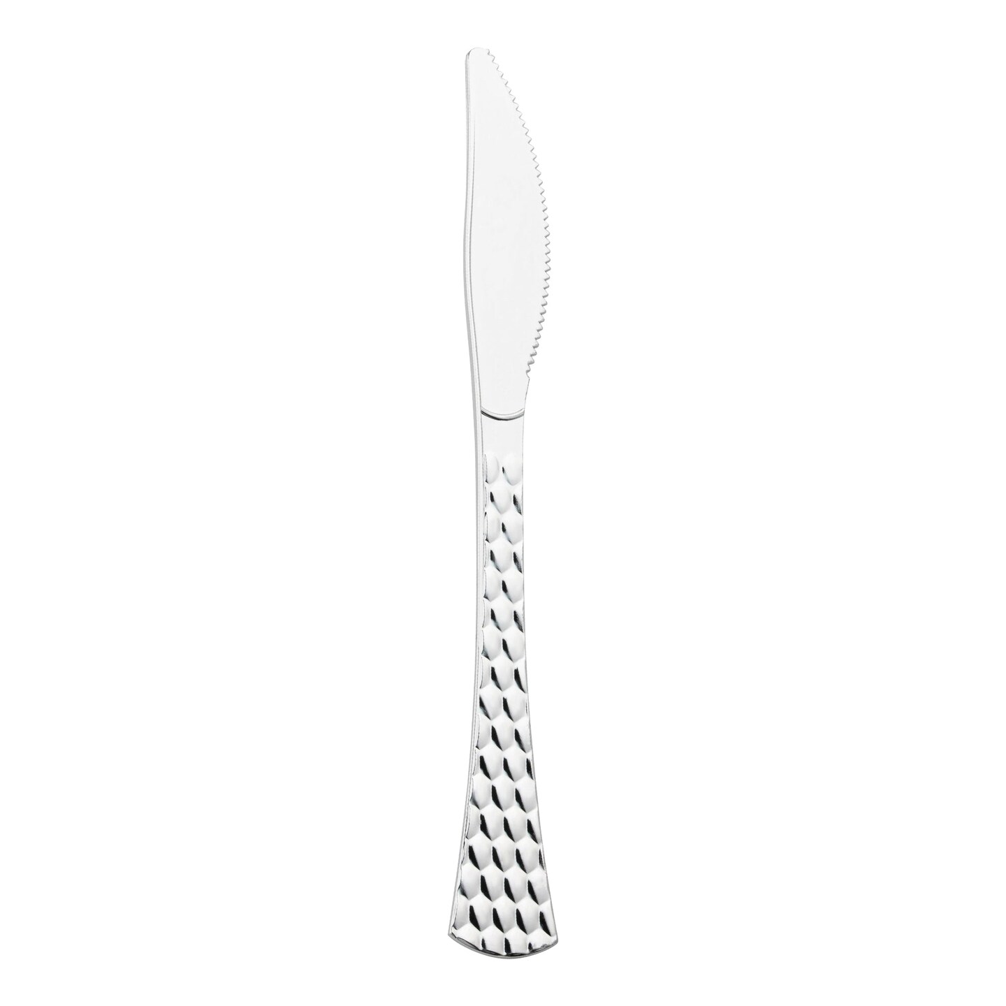 Shiny Silver Glamour Cutlery Disposable Plastic Knives (600 Knives)
