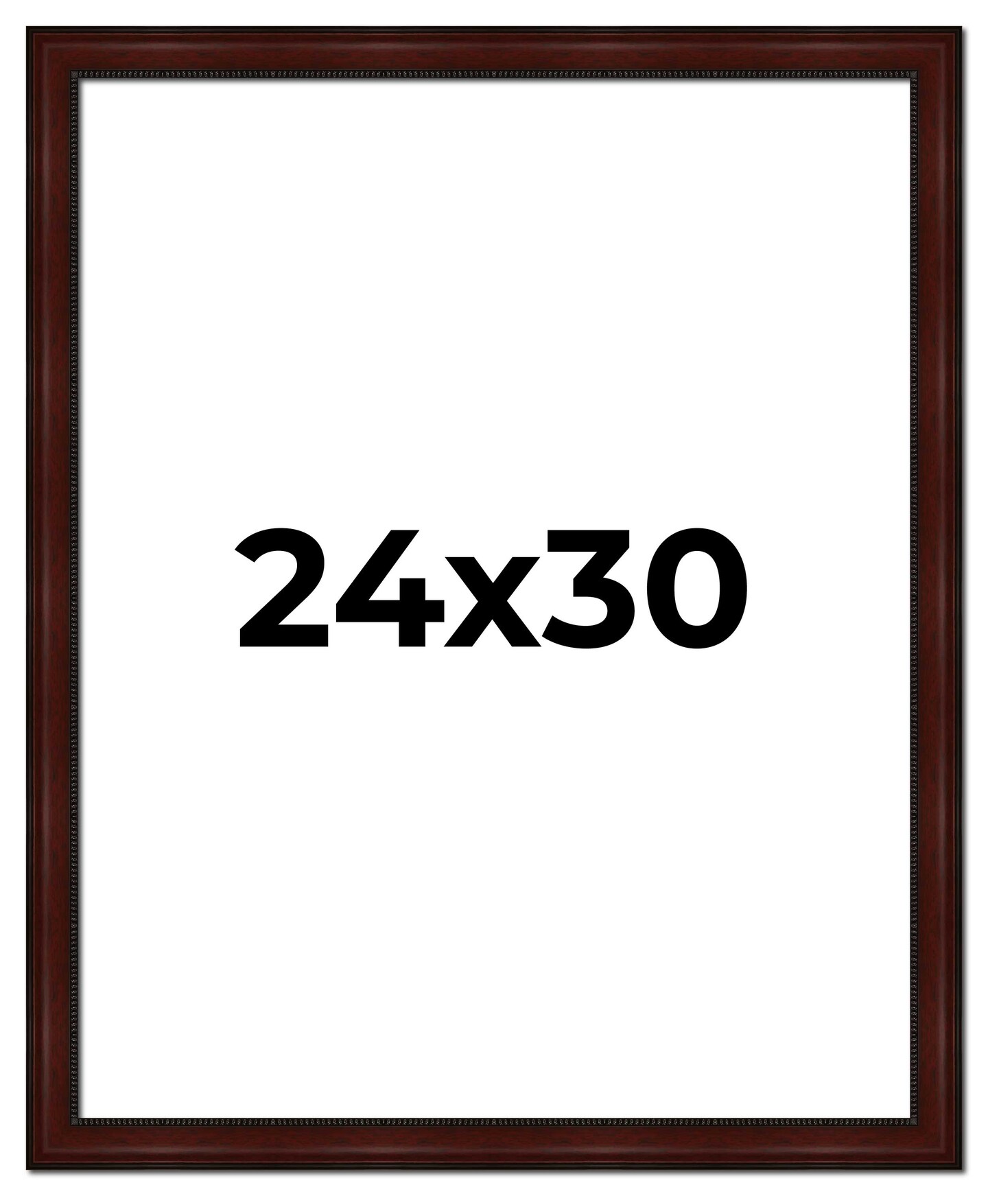 Distressed Brown Picture Frame - UV Acrylic, Foam Board Backing, Hanging Hardware