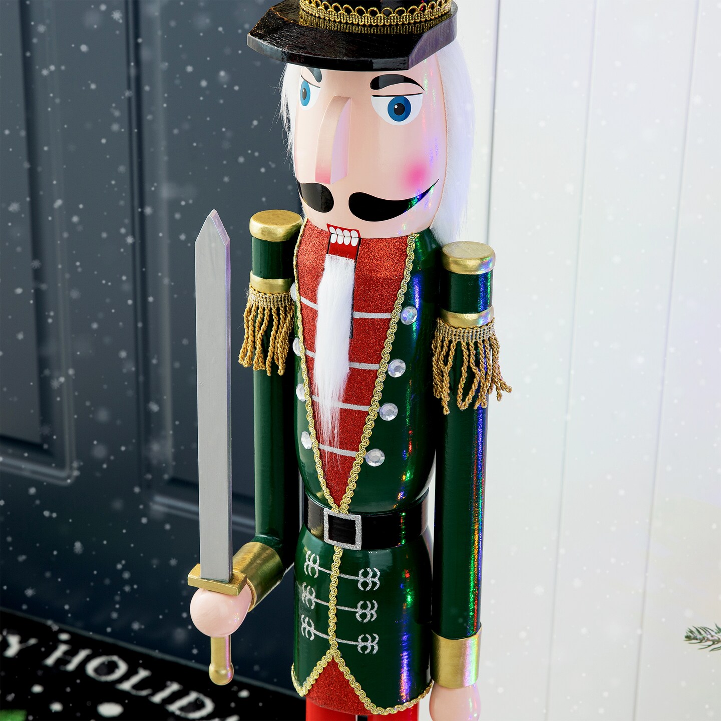 42&#x22;H Wooden Christmas King/Soldier Nutcracker