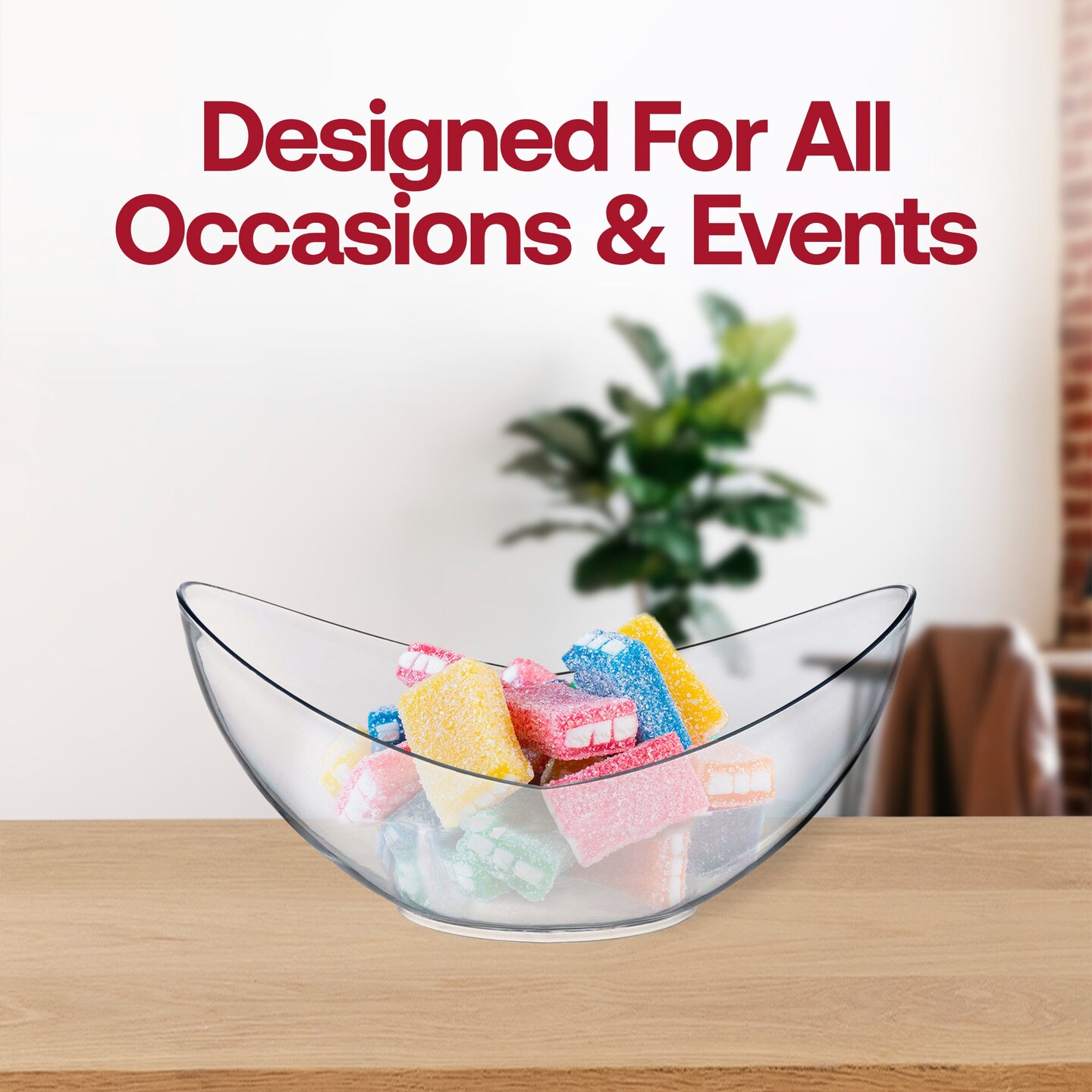 Clear Big Disposable Plastic Concave Cups - 4 oz. (288 Cups)