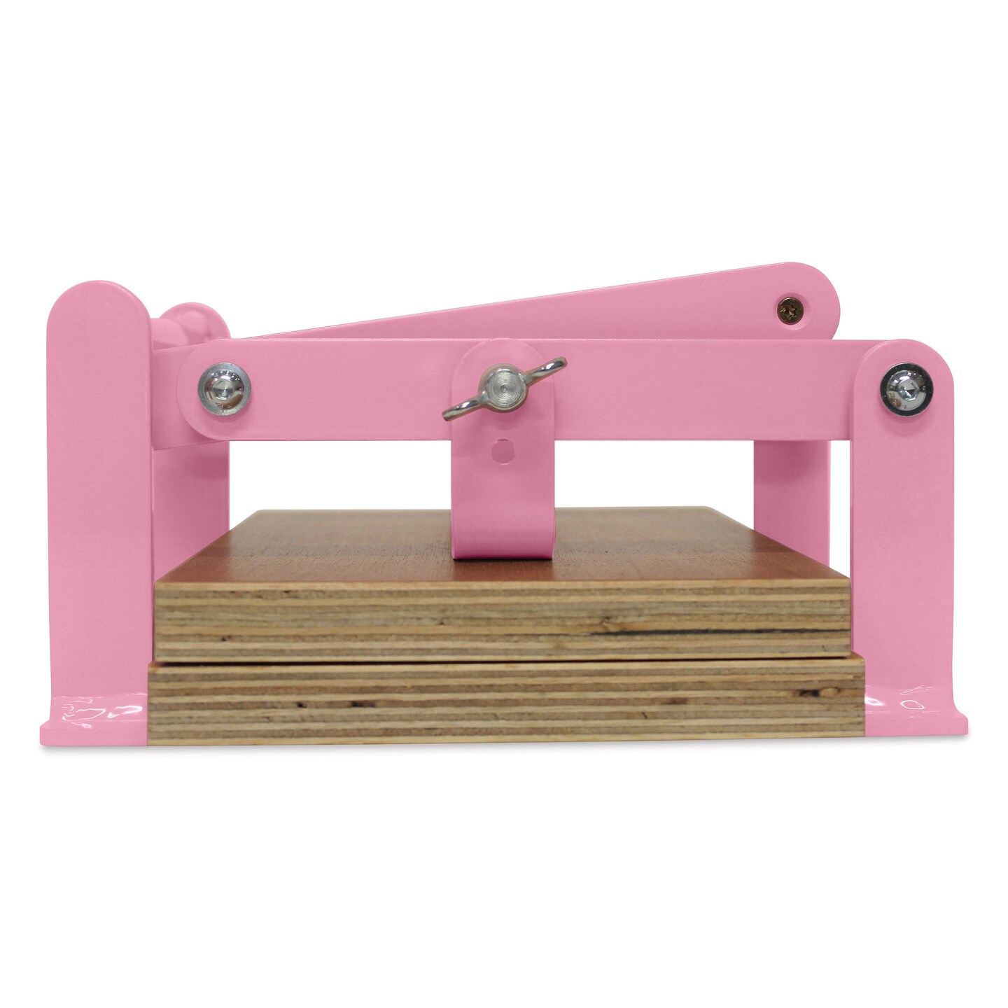 Woodzilla Hand Lino Press - Pink, 5-7/8&#x22; x 8-1/4&#x22;